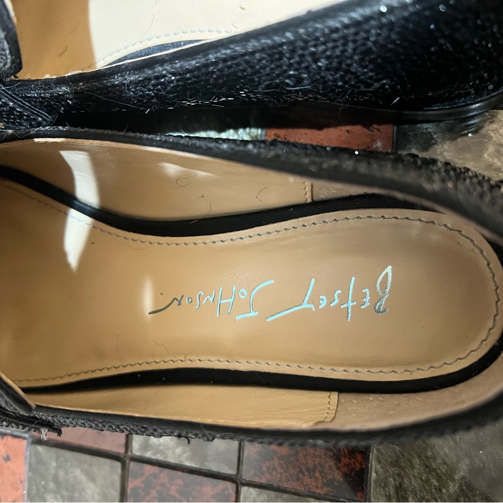 Betsey Johnson Aron Black Crystal-Embellished Loafers - Picture 9 of 9